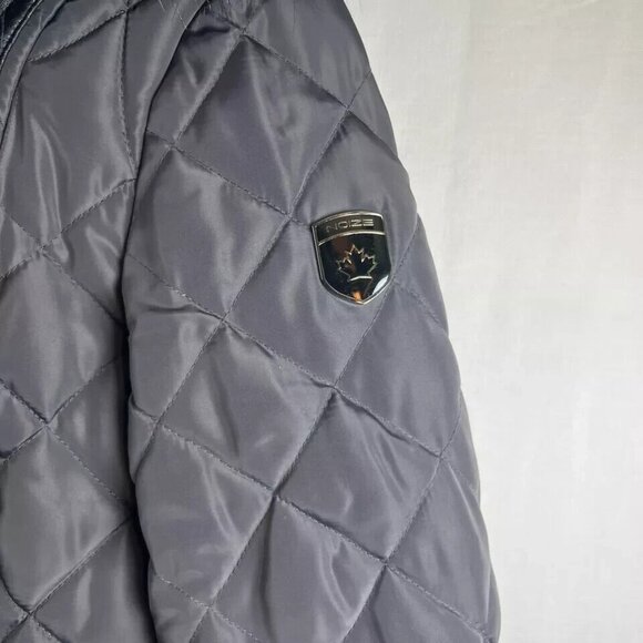 Noize Coat Womens Small Parka Gray Faux Fur Trim Winter Puffer Jacket* - Picture 5 of 6